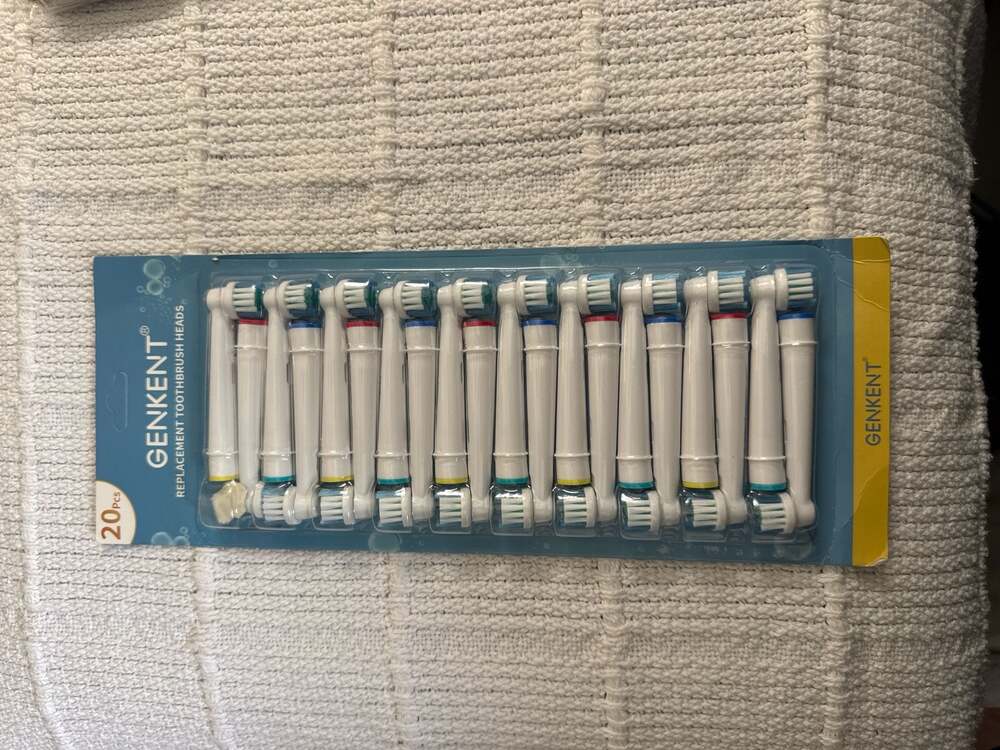GENKENT 20 Pack Replacement Toothbrush Heads Compatible with Braun Oral B Electr